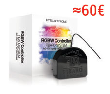 Модуль Fibaro RGBW є унікальним бездротовим модулем для керування 4-колірними світлодіодними стрічками, Ви зможете створити приголомшливий ефект освітлення з 3 мільйонами кольорів, що відповідає вашому настрою
