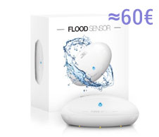 Багатофункціональний і стильний датчик вологи Fibaro Flood Sensor, що забезпечує захист від протікання води, а також сповіщає про екстремально низьку або високу температуру.